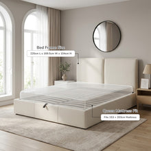 Load image into Gallery viewer, Sorell Queen Gas Lift Bed Frame - Beige