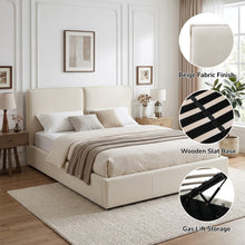 Load image into Gallery viewer, Sorell Queen Gas Lift Bed Frame - Beige