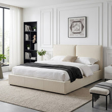 Load image into Gallery viewer, lt11015-sorell-super-king-gas-lift-bed-frame-beige-2607211
