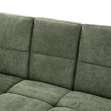 Load image into Gallery viewer, Forest 3 Seater Sofa Bed with Cup Holder - Green