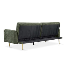 Load image into Gallery viewer, Kiwi Chenille 3 Seater Sofa Bed - Green