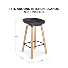 Load image into Gallery viewer, Kai Metal Bar Stool 75cm - Set of 4 - Black