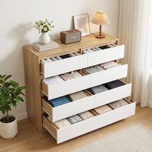 Load image into Gallery viewer, 22199-harris-8-drawers-low-boy-oak-white-2607242