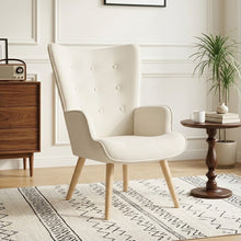 Load image into Gallery viewer, Wing Linen Armchair - Beige