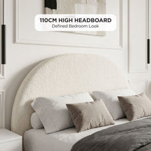 Load image into Gallery viewer, lt11084-isabella-teddy-queen-gas-lift-bed-frame-cream-2607275