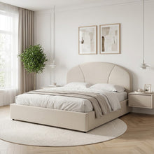 Load image into Gallery viewer, lt11096-nestly-queen-gas-lift-bed-frame-linen-light-gray-2607281