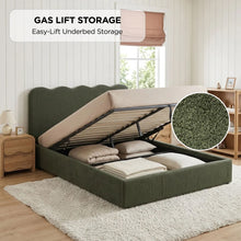 Load image into Gallery viewer, lt11011-cove-queen-gas-lift-bed-frame-dark-green-2607282