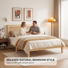 Load image into Gallery viewer, 24498-tropi-queen-wooden-bed-frame-natural-2607283