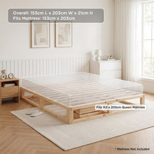 Load image into Gallery viewer, 24483-loom-queen-wooden-bed-frame-natural-2607281
