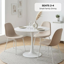 Load image into Gallery viewer, 24311-tulesso-round-dining-table-90x75cm-snow-white-2607292
