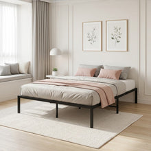 Load image into Gallery viewer, 24442-lite-double-metal-bed-frame-black-2607291