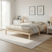 Load image into Gallery viewer, 24487-miro-queen-wooden-bed-frame-natural-2607291