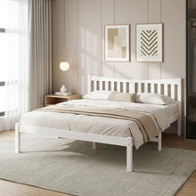Load image into Gallery viewer, 24502-capra-queen-wooden-bed-frame-white-2607291