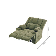 Load image into Gallery viewer, Corven Manual 1 Seater Recliner Sofa - Green