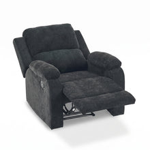 Load image into Gallery viewer, Solis Manual 1 Seater Recliner Sofa - Black