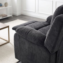 Load image into Gallery viewer, Solis Manual 1 Seater Recliner Sofa - Black