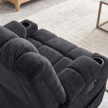 Load image into Gallery viewer, 24548-corven-manual-1-seater-recliner-sofa-black-26080320
