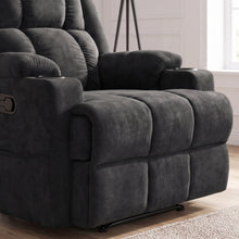 Load image into Gallery viewer, 24548-corven-manual-1-seater-recliner-sofa-black-26080319