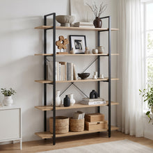 Load image into Gallery viewer, Forge 5-Tier Bookshelf - Natural