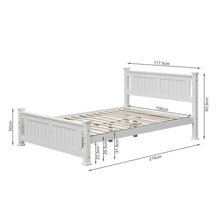 Load image into Gallery viewer, 22615-davraz-king-single-wooden-bed-frame-white-2608061
