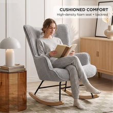 Load image into Gallery viewer, lt11005-ava-boucle-rocking-armchair-light-grey-2608073