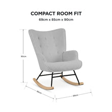 Load image into Gallery viewer, lt11005-ava-boucle-rocking-armchair-light-grey-2608072