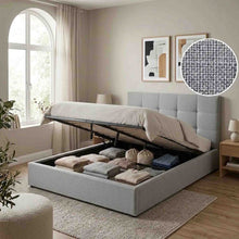 Load image into Gallery viewer, lt10946-kano-queen-gas-lift-bed-frame-grey-260808