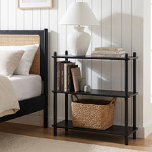 Load image into Gallery viewer, 24412-tui-3-tier-storage-shelf-bookshelf-Black-2608109