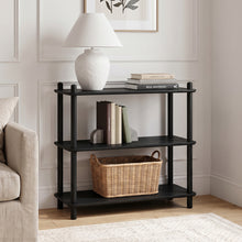 Load image into Gallery viewer, 24412-tui-3-tier-storage-shelf-bookshelf-Black-2608108