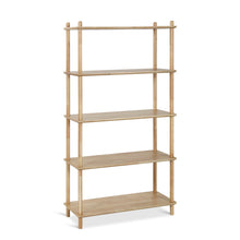Load image into Gallery viewer, Tui 5 Tier Storage Shelf Bookshelf - Oak