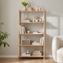 Load image into Gallery viewer, Tui 5 Tier Storage Shelf Bookshelf - Oak