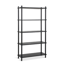 Load image into Gallery viewer, Tui 5 Tier Storage Shelf Bookshelf - Black