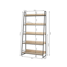 Load image into Gallery viewer, Vanta 5 Tier Ladder Bookshelf - Oak