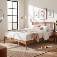 Load image into Gallery viewer, Tolmount Queen Wooden Bed Frame - Walnut