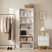 Load image into Gallery viewer, 23959-payette-6-shelf-wardrobe-white-2608114
