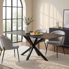 Load image into Gallery viewer, 23880-zander-fused-glass-rectangle-dining-table-180-x-90cm-black-2608131
