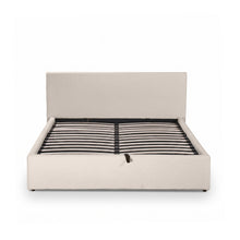 Load image into Gallery viewer, Lifteo Boucle Double Gas Lift Bed Frame - Beige