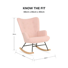 Load image into Gallery viewer, lt11054-ava-boucle-rocking-armchair-pink-2608181