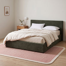 Load image into Gallery viewer, Lifteo Teddy Boucle Queen Gas Lift Bed Frame - Dark Green