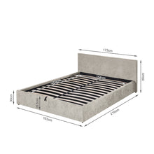 Load image into Gallery viewer, Lifteo Linen Queen Gas Lift Bed Frame - Light Beige