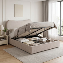 Load image into Gallery viewer, Lylo Queen Gas Lift Bed Frame - Linen Beige (p1=0.228m³ - 24.5kg)(p2=0.124m³ - 23.5kg)(T=0.352m³ - 48kg)