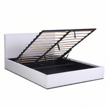 Load image into Gallery viewer, Zenith Queen Gas Lift Bed Frame - White (p1=0.191m³ - 20kg)(p2=0.121m³ - 24.5kg)(T=0.312m³ - 44.5kg)