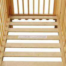 Load image into Gallery viewer, Hestia Wooden Baby Cot - Natural