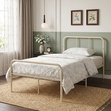 Load image into Gallery viewer, 24433-bolt-king-single-metal-bed-frame-cream-2609011