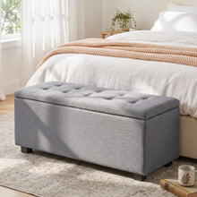 Load image into Gallery viewer, lt10656-alexander-storage-ottoman-bench-dark-grey-2609022
