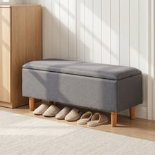 Load image into Gallery viewer, lt11171-theodore-storage-ottoman-bench-dark-grey-2609022