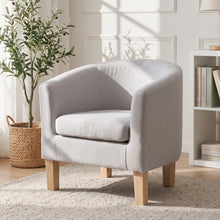 Load image into Gallery viewer, Ryan Tub Armchair - Light Grey