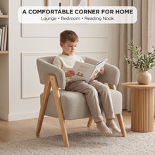 Load image into Gallery viewer, lt11120-bark-chenille-armchair-khaki-202609034