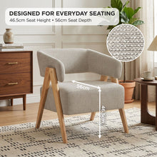 Load image into Gallery viewer, lt11120-bark-chenille-armchair-khaki-202609035