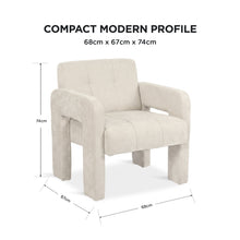 Load image into Gallery viewer, lt11114-mocha-chenille-armchair-light-khaki-202609031